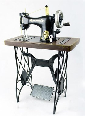 创意复古缝纫机装饰品摆件 酒吧B咖啡馆影楼拍摄店铺橱窗陈列道具