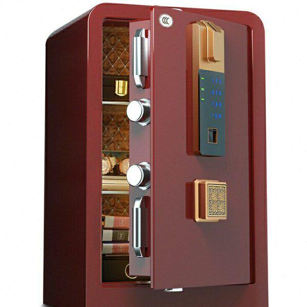 全能保险柜家用指纹密码CSP认证（原3C）保险箱高光闪粉60cm