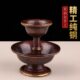 西藏吉祥纹护法杯纯铜藏式 古色供佛供供护供杯摆件尼泊尔手工