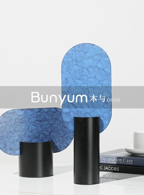 极简现代轻奢金属花瓶q家居软装饰品样板房间书房餐桌面插花器摆