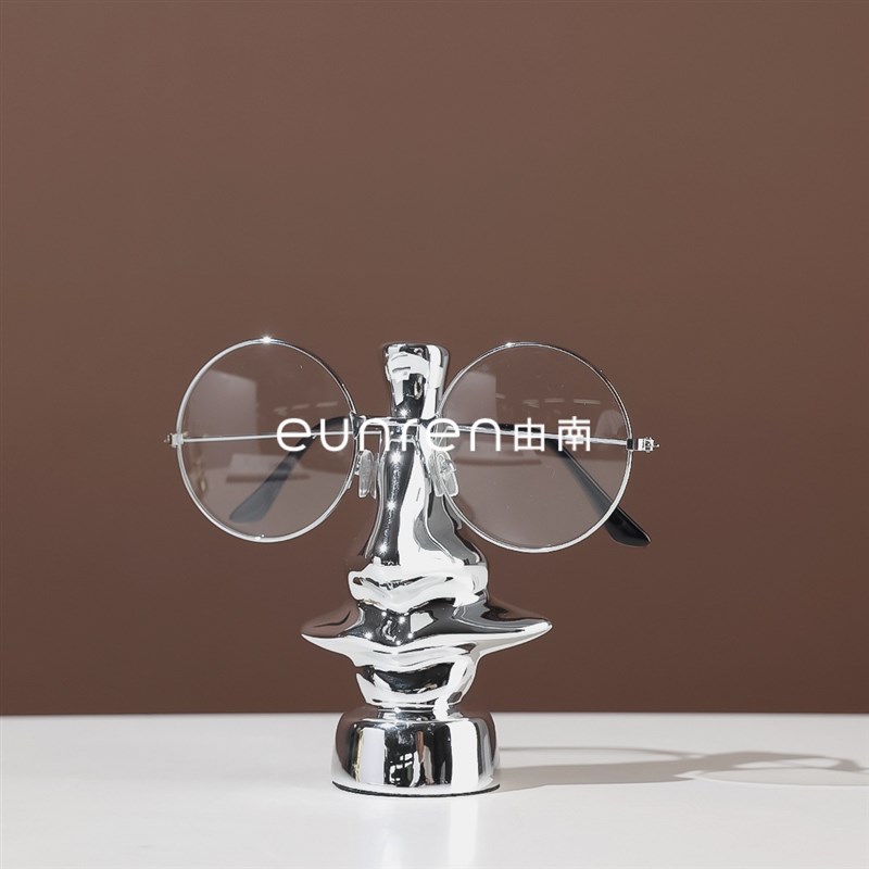 简约轻奢眼镜架摆件办公室书房卧室床头柜样Q板房艺术品软装饰品