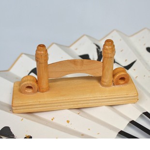 折扇底座扇座中式 仿红木玉竹扇托扇子底座架子扇S拖扇盒宣纸折扇