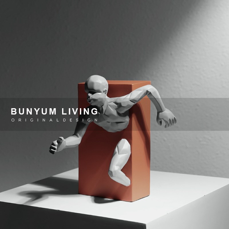 现代创意样板间客厅o玄关柜博古架工艺人物雕塑摆件家居软装饰品