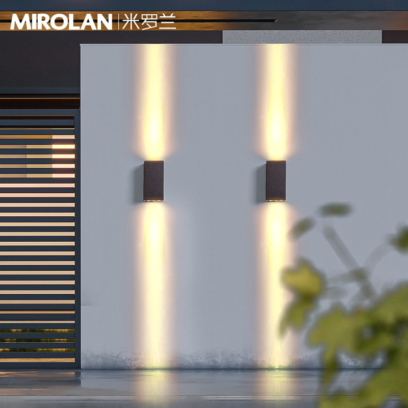 户外洗墙灯e太阳能壁灯室外壁灯防水别墅庭院壁灯露台花园柱子壁