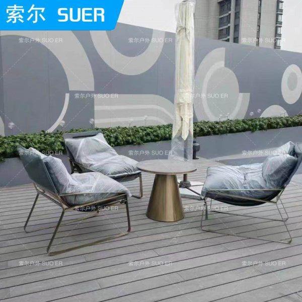 户外沙发庭院别墅休闲椅室外家具花园阳台露天不锈钢单人茶几组合,住宅家具,户外沙发,淘宝优惠券,粉丝福利购,淘宝优惠卷