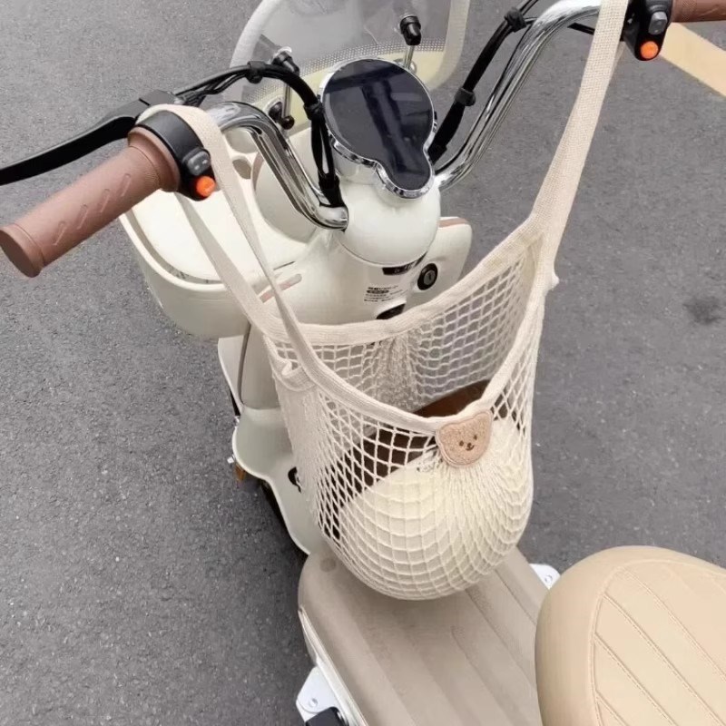 电动汽车前口袋头盔收纳袋t神器网口袋弹性后座尾箱大容量通用存