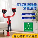 洗眼器紧急喷淋实验室冲洗装 置化验室单双口洗眼器应急配件实验台
