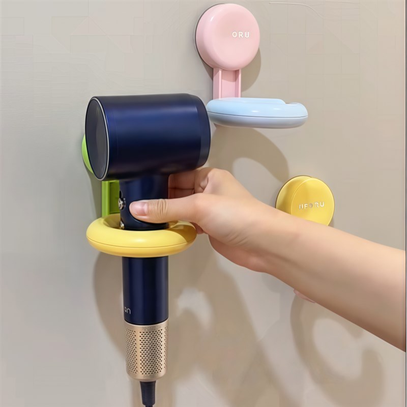 吹风机置物架免打孔强力吸附壁挂式卫生间浴室电T吹风挂架收纳架