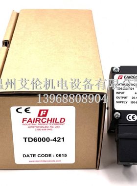 美国仙童FAIRCHILD电气转换器比例阀 TD6000-421