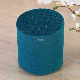 圆墩子套罩全包家用小圆凳方形皮墩简约换鞋沙发登子坐垫保护座套