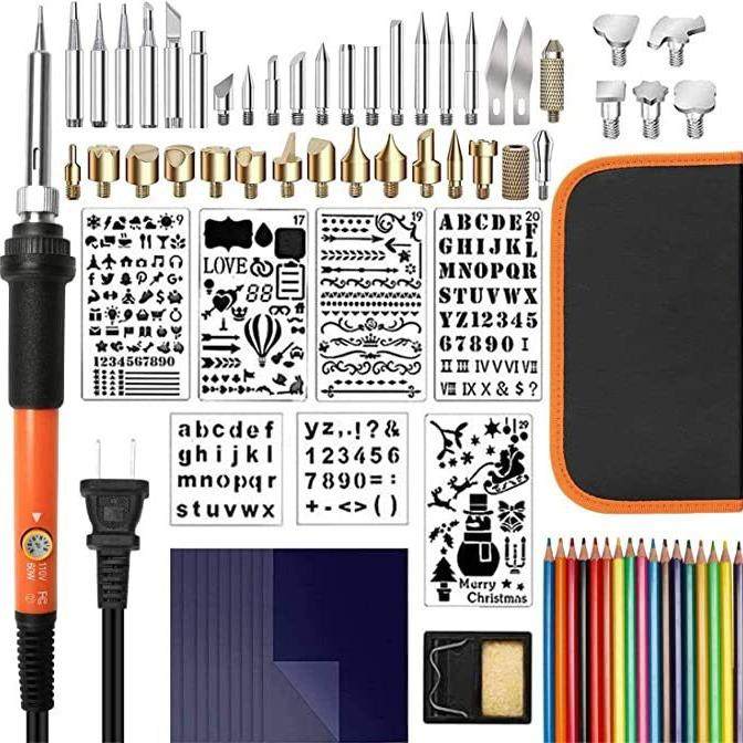 83件电烙铁套装调温电烙铁雕刻烙铁工具 烙画烫画雕刻电烙铁工具,五金/工具,电烙铁,淘宝优惠券,粉丝福利购,淘宝优惠卷