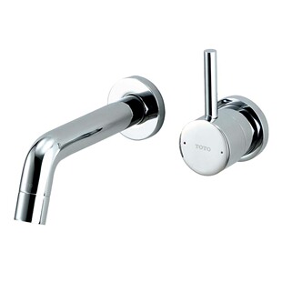 TOTO老款特价处理入墙台盆龙头壁式单柄双控暗装水嘴DLB301(05-M)