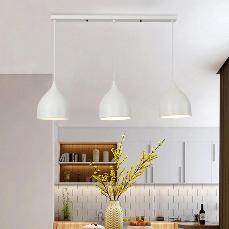 餐厅灯北欧简约长条形餐桌灯创意2022年新款饭厅吧台简约现代吊灯
