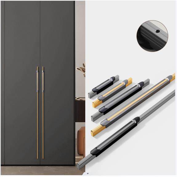 现代简约黑色加长柜门拉手衣柜铝合金门把手橱柜抽屉五金家具配件,住宅家具,拉手,淘宝优惠券,粉丝福利购,淘宝优惠卷