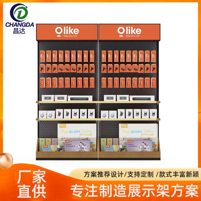 金属挂钩洞洞板展示架 电子数码手机展示柜 耳机数据线配件货架批