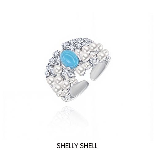 Shelly Shell星海戒指 开口圈口可调节轻奢