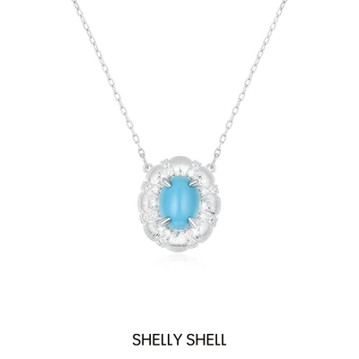 Shelly Shell蓝玲项链 简约百搭小众气质