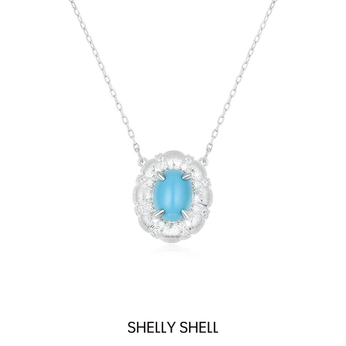 Shelly Shell蓝玲项链 简约百搭小众气质