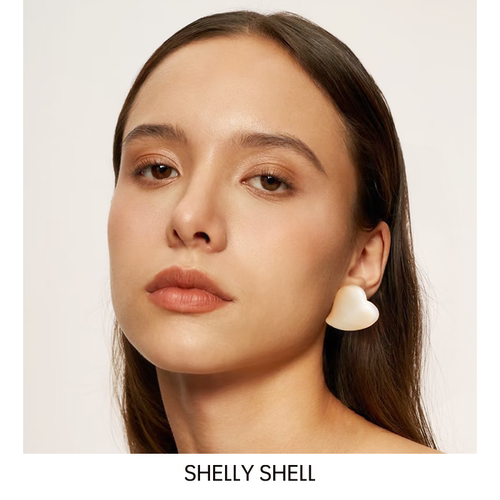 白色巧克力耳钉高级感小众设计