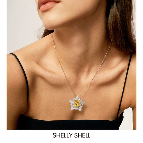 Shelly Shell满钻繁星项链  轻奢百搭简约设计
