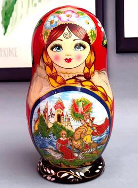 烤套漆俄罗斯娃1层哈尔滨0文创念旅游F77MMM67工艺纪品特色新年礼