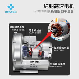 弘科机XGB高压漩XGB涡风鼓涡轮气泵工业离心式风机大功率鱼塘增氧