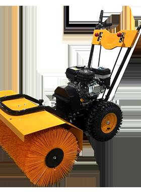 人造草C坪梳草机球场电启动手推式小型草0刷机8M宽ZM-SCJ6.汽油款