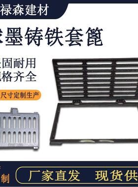 球墨铸铁篦子排水盖板450750轻型套重型雨192水沟水铸污铁篦子