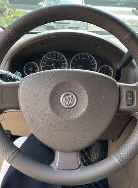 06-14年款别克老款GrL8经典陆尊方向盘套真皮汽车把套手缝全包专