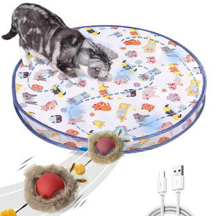 智能逗猫球捕猎猫咪遛狗玩具解闷小猫滚滚宠物充电式自动逗猫神器