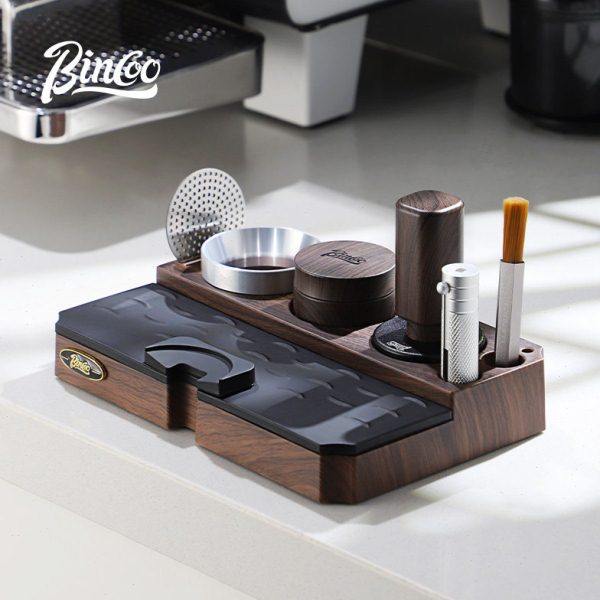 bincoo咖啡收纳板布粉器三件套压粉器粉锤底座咖啡机配件工具全套,餐饮具,配套器具,淘宝优惠券,粉丝福利购,淘宝优惠卷