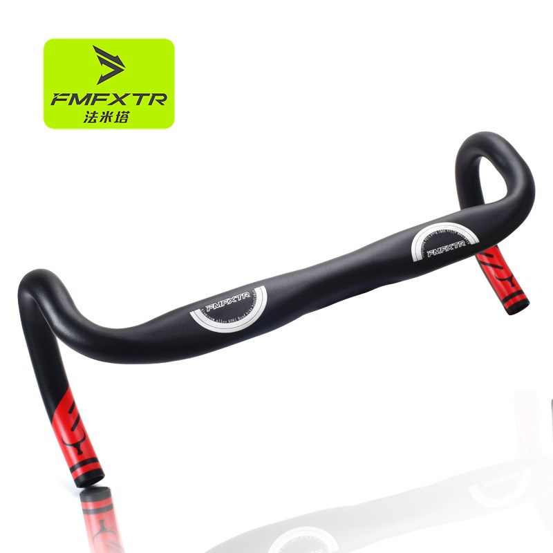 超轻公路车弯把手破风赛车自行车铝合金车把折叠死飞车31.V8*420m