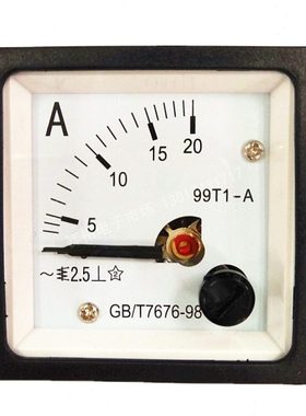 99T1 20A 指针式交流电流表 电流电压表3A 5A10A1A2A15A30A50A