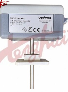 VECTOR伟拓 SDC-T1-08 4-20mA 0-10V 风管温度传感器 温度变送器