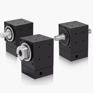 精密行星减速机转角器90度T型换向器双输出轴孔转向器680伺服电机