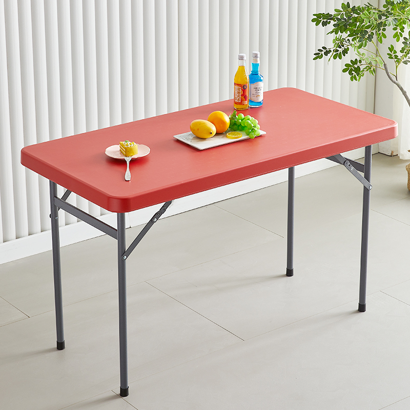 户外烧烤摆地推桌折叠桌s培训桌餐桌塑料长方形饭桌便携式办公桌