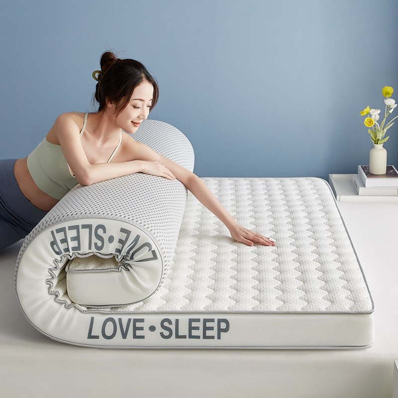 乳胶床垫软垫家用针织记忆棉卧z室加厚高密度榻榻米海绵垫褥子宿