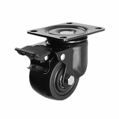 万向单刹平底活动型脚轮CGL 02 01-D63-D75-D100CGK01 02低重心超