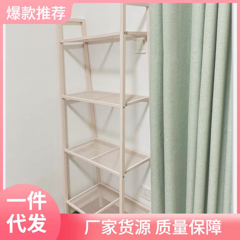 北欧风置物架落地多层收纳架铁艺卧室书架家用省空间厨房绿植架子