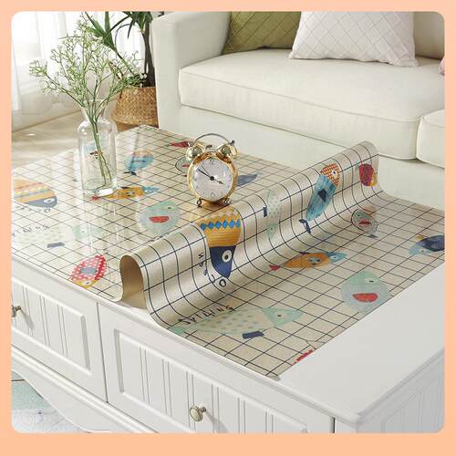 ▹茶几桌布防水防油免洗不透明茶几垫餐桌垫pvc软塑料玻璃防烫家