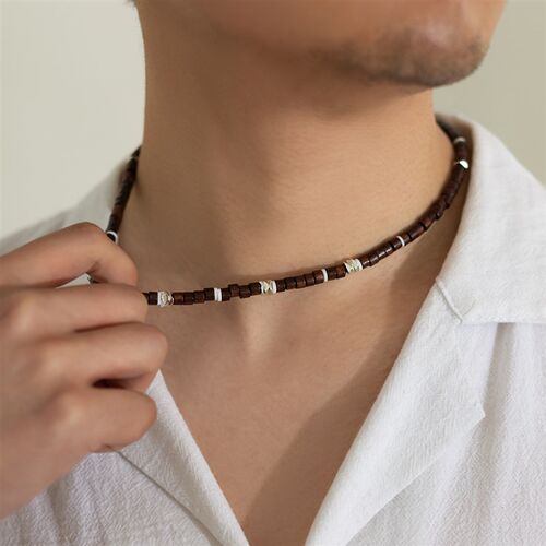 European and American Bead Necklace for Men Trendy HighEnd B