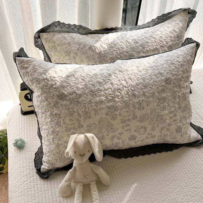 花边枕套48x74纯棉一对夹棉夏天简约儿童成人单品枕头套家纺床品,电子元器件市场,其它元器件,淘宝优惠券,粉丝福利购,淘宝优惠卷