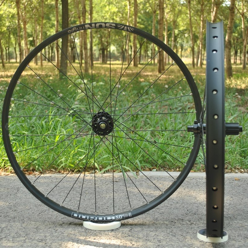 轱辘哥koozer xm390陶瓷轴承花鼓太阳sd37/42车T圈dt辐条山地轮组