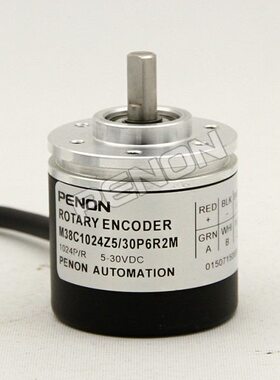 热销全新M38C1024Z5/30P6R2M增量式编码器1024p/r外径38实心轴6
