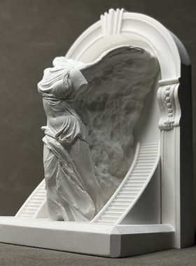 胜利女神复古桌面艺术雕u塑书架酒柜商业软装摆件书靠扩香石礼物