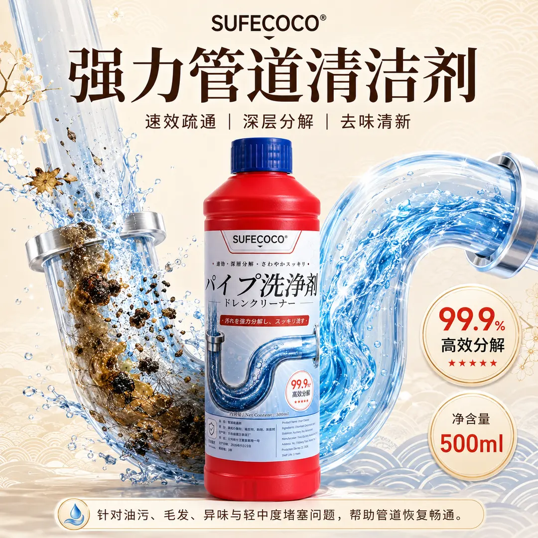 sufecoco强力管道清洁剂去异味