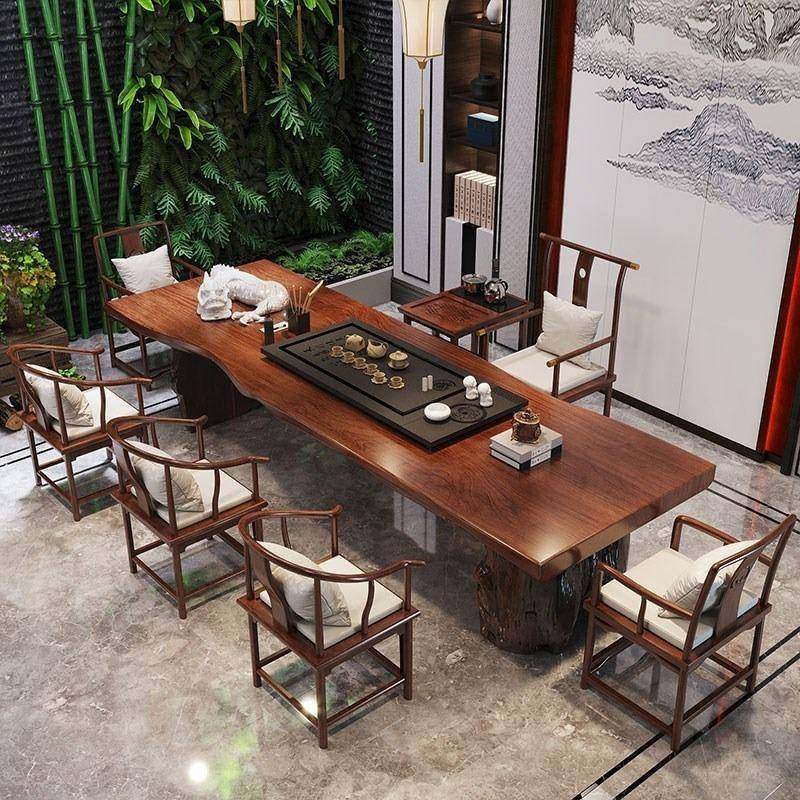 新中式实木茶桌原木大板茶台客厅家用办公室泡茶桌民宿休闲泡茶桌,纺织面料/辅料/配套,纺织机械配件,淘宝优惠券,粉丝福利购,淘宝优惠卷