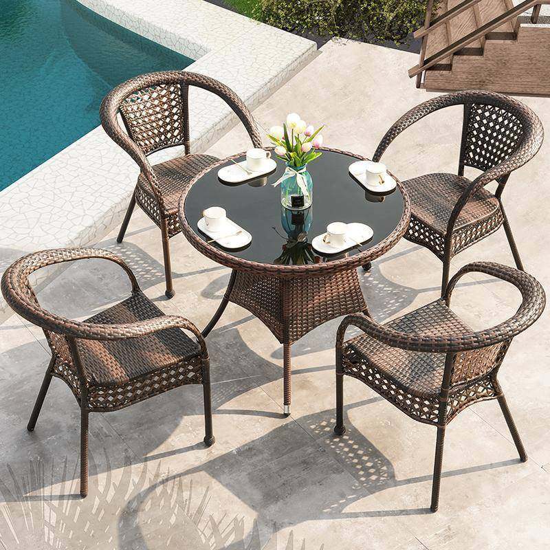 户外桌椅藤椅三件套组合阳台休闲露台小茶几庭院铁艺藤编滕腾椅子,商业/办公家具,商用藤编家具,淘宝优惠券,粉丝福利购,淘宝优惠卷