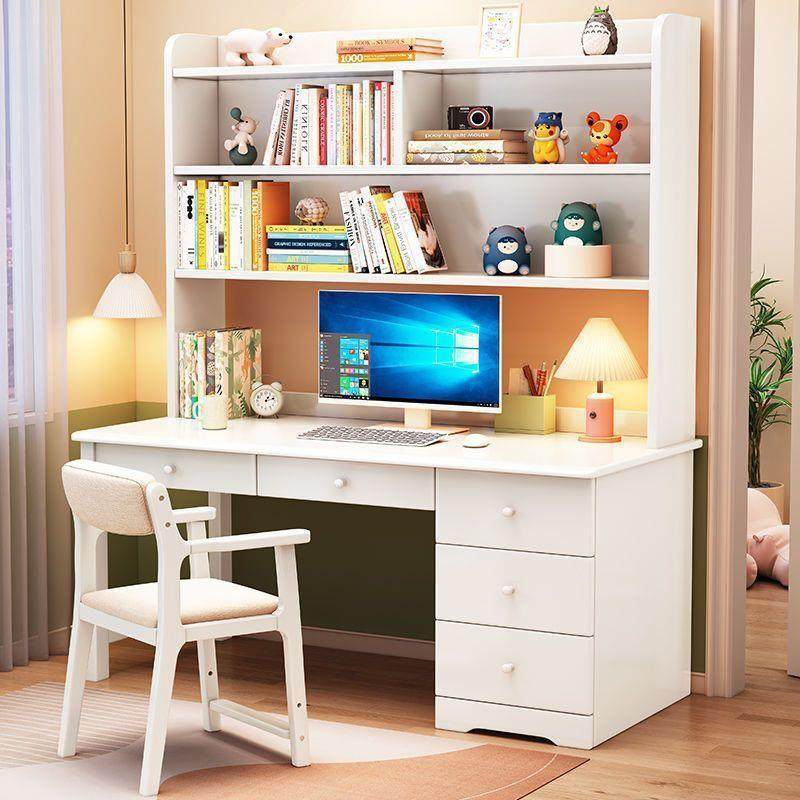 简约书桌家用书柜书架组合电脑桌卧室学生写字桌多功能儿童学习桌,影音电器,DIY配件,淘宝优惠券,粉丝福利购,淘宝优惠卷