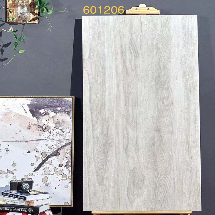 黄色瓷砖哑光仿古木纹卧室地砖600x1200全瓷灰色简欧仿木地板砖